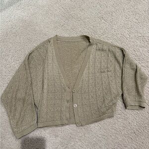 3/4 sparkly gold sweater
